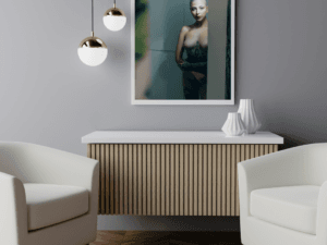 Madam Sophie’s bold and captivating fine art nude portrait, printed on eco-friendly Hahnemühle Bamboo for warm tones and natural texture.
