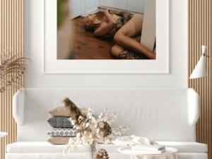 Fine art nude of Madam Sophie in Los Angeles, a bold and intimate image printed on smooth cotton Hahnemühle Photorag paper.