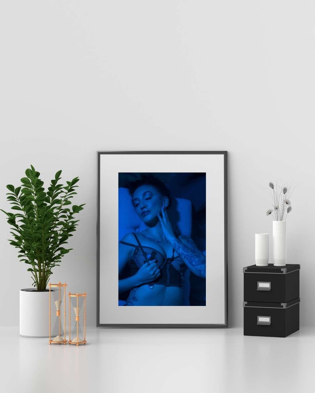 Lee Von Lux Atlanta Portrait Print: A Vision in Blue