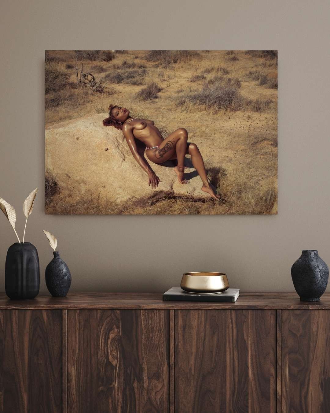 Desert Fine Art Nude Photography Print | Desert Rose by Room Noir