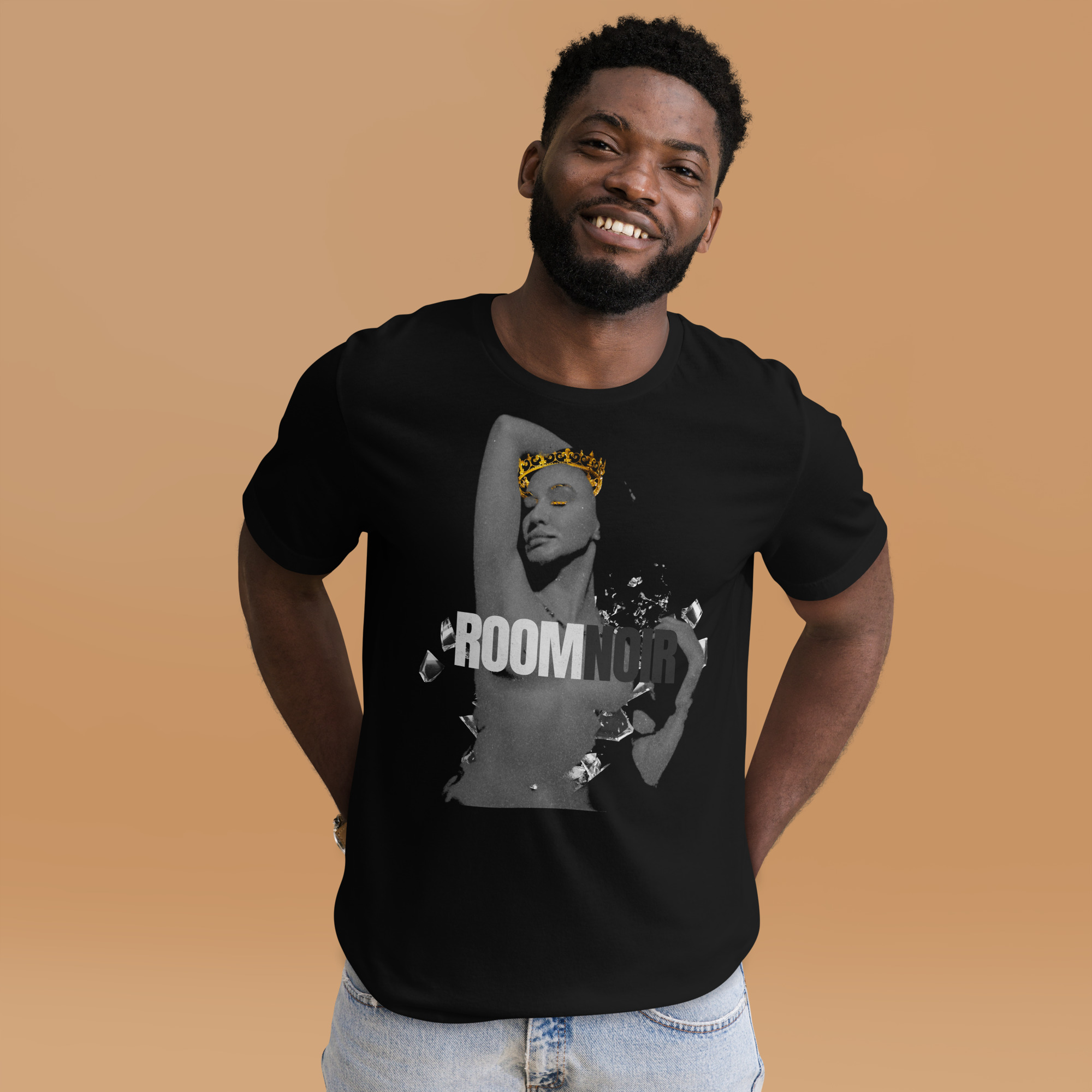 Lee Von Lux Crowned | Room Noir | Unisex t-shirt 8 Lee Von Lux Crowned | Room Noir | Unisex t-shirt - Image 8