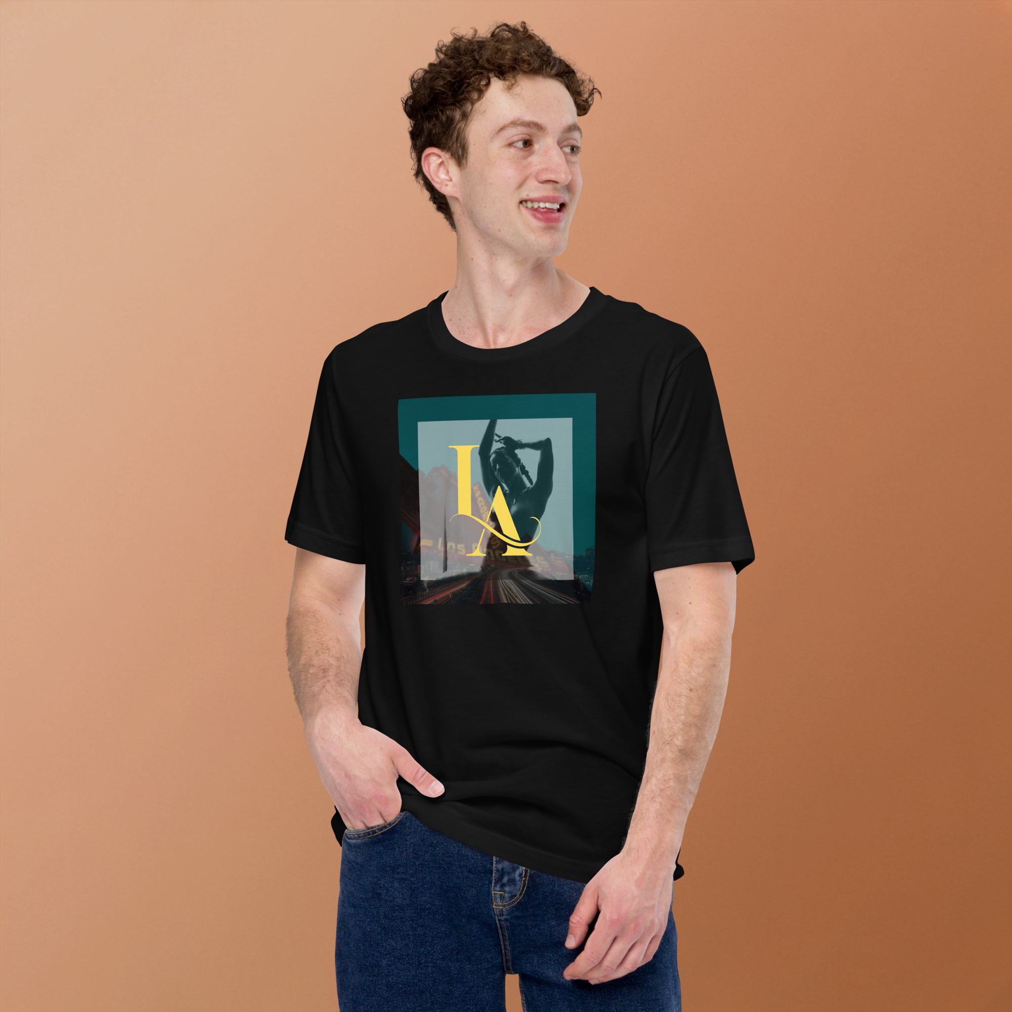 LA | Room Noir | Unisex t-shirt 3 LA | Room Noir | Unisex t-shirt - Image 3